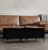 VidaXL Bijzettafels 2 st 50x46x35 cm bewerkt hout zwart