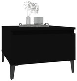 VidaXL Bijzettafel 50x46x35 cm bewerkt hout zwart