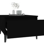 VidaXL Bijzettafel 50x46x35 cm bewerkt hout zwart