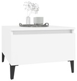 VidaXL Bijzettafels 2 st 50x46x35 cm bewerkt hout wit