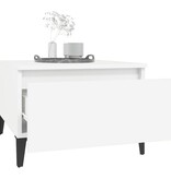 VidaXL Bijzettafels 2 st 50x46x35 cm bewerkt hout wit