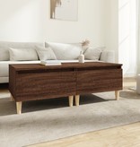 VidaXL Bijzettafels 2 st 50x46x35 cm bewerkt hout bruineikenkleurig