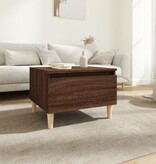 VidaXL Bijzettafel 50x46x35 cm bewerkt hout bruineikenkleurig