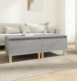 VidaXL Bijzettafels 2 st 50x46x35 cm bewerkt hout grijs sonoma eiken