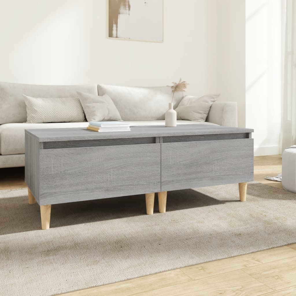VidaXL Bijzettafels 2 st 50x46x35 cm bewerkt hout grijs sonoma eiken