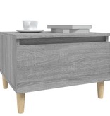 VidaXL Bijzettafels 2 st 50x46x35 cm bewerkt hout grijs sonoma eiken