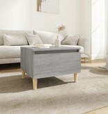 VidaXL Bijzettafel 50x46x35 cm bewerkt hout grijs sonoma eikenkleurig