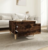 VidaXL Bijzettafels 2 st 50x46x35 cm bewerkt hout gerookt eikenkleurig