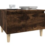 VidaXL Bijzettafels 2 st 50x46x35 cm bewerkt hout gerookt eikenkleurig