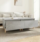VidaXL Bijzettafels 2 st 50x46x35 cm bewerkt hout betongrijs