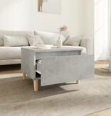 VidaXL Bijzettafels 2 st 50x46x35 cm bewerkt hout betongrijs