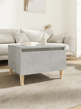 VidaXL Bijzettafel 50x46x35 cm bewerkt hout betongrijs