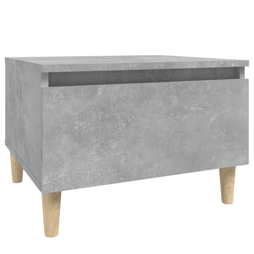 VidaXL Bijzettafel 50x46x35 cm bewerkt hout betongrijs