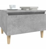 VidaXL Bijzettafel 50x46x35 cm bewerkt hout betongrijs