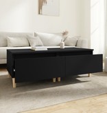 VidaXL Bijzettafels 2 st 50x46x35 cm bewerkt hout zwart
