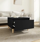 VidaXL Bijzettafels 2 st 50x46x35 cm bewerkt hout zwart
