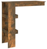 vidaXL Bartafel wandgemonteerd 102x45x103,5 cm bewerkt hout eikenkleur