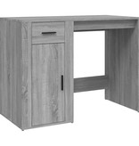 VidaXL Bureau 100x49x75 cm bewerkt hout grijs sonoma eikenkleurig