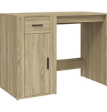 VidaXL Bureau 100x49x75 cm bewerkt hout sonoma eikenkleurig