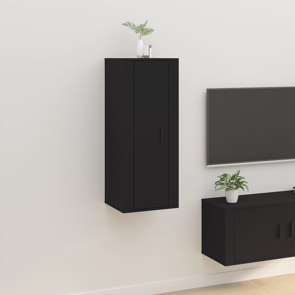 VidaXL Tv-wandmeubel 40x34,5x100 cm zwart