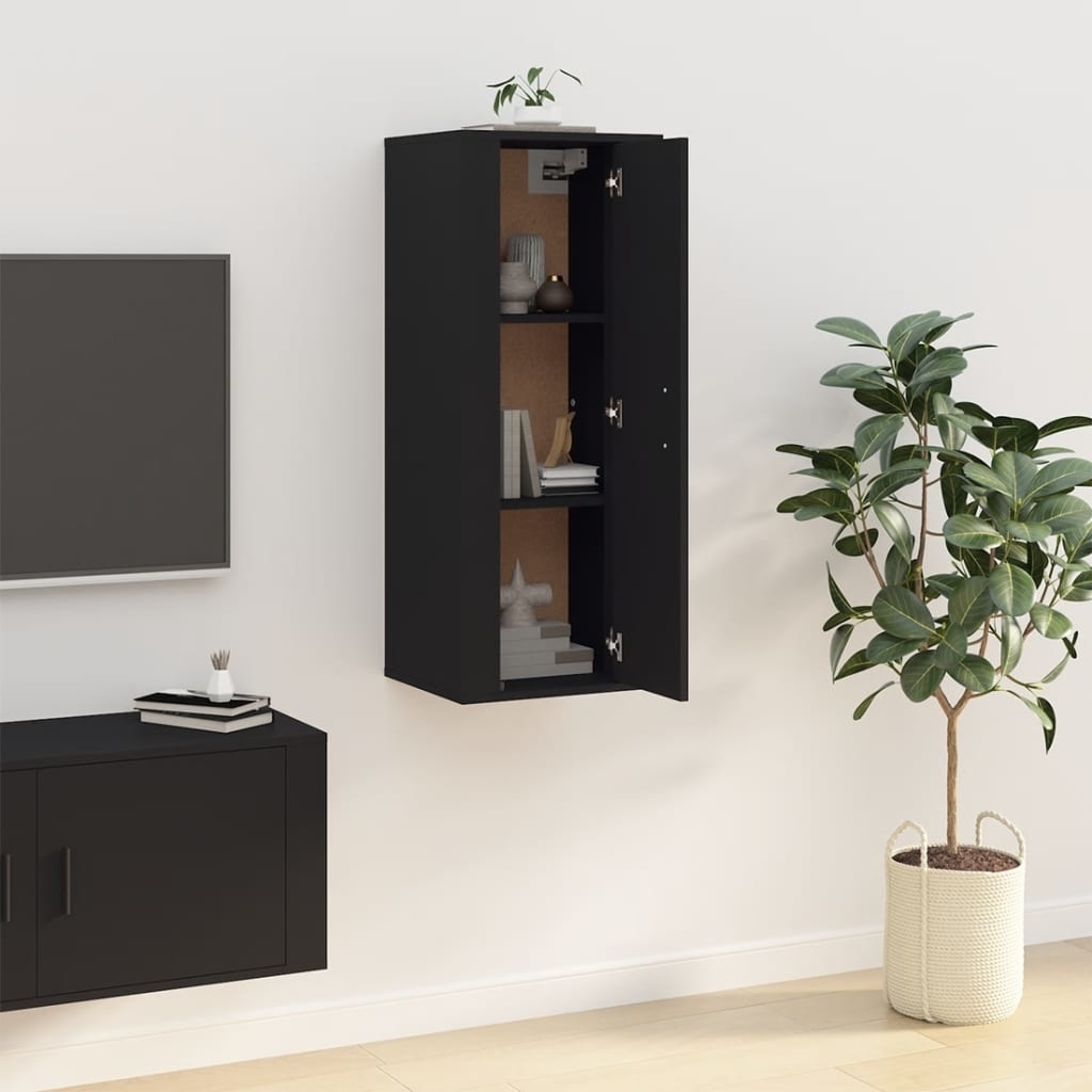 VidaXL Tv-wandmeubel 40x34,5x100 cm zwart
