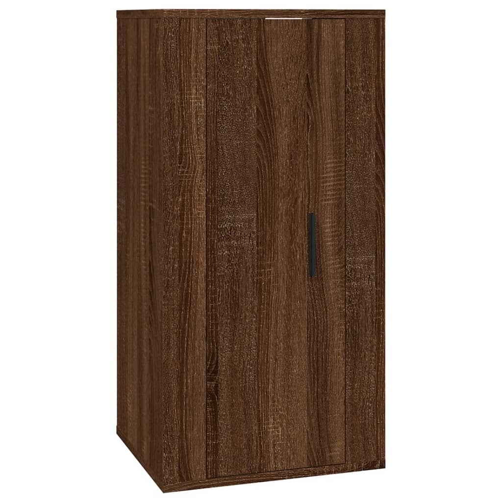 VidaXL Tv-wandmeubel 40x34,5x80 cm bruineikenkleurig