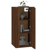 VidaXL Tv-wandmeubel 40x34,5x80 cm bruineikenkleurig
