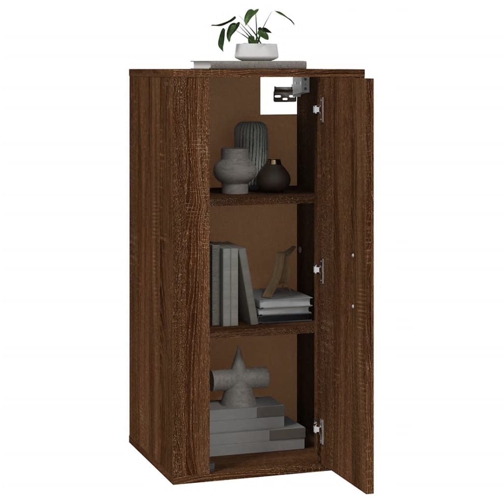 VidaXL Tv-wandmeubel 40x34,5x80 cm bruineikenkleurig