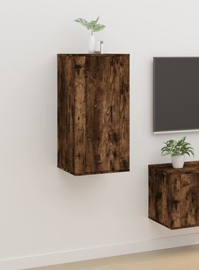 VidaXL Tv-wandmeubel 40x34,5x80 cm gerookt eikenkleurig