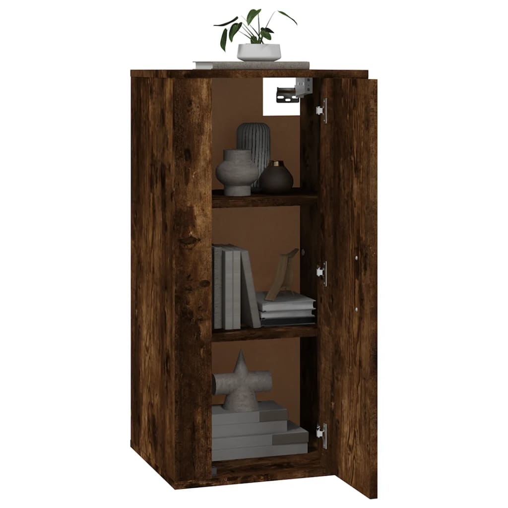 VidaXL Tv-wandmeubel 40x34,5x80 cm gerookt eikenkleurig