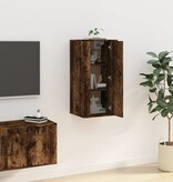 VidaXL Tv-wandmeubel 40x34,5x80 cm gerookt eikenkleurig