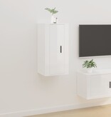 VidaXL Tv-wandmeubel 40x34,5x80 cm hoogglans wit