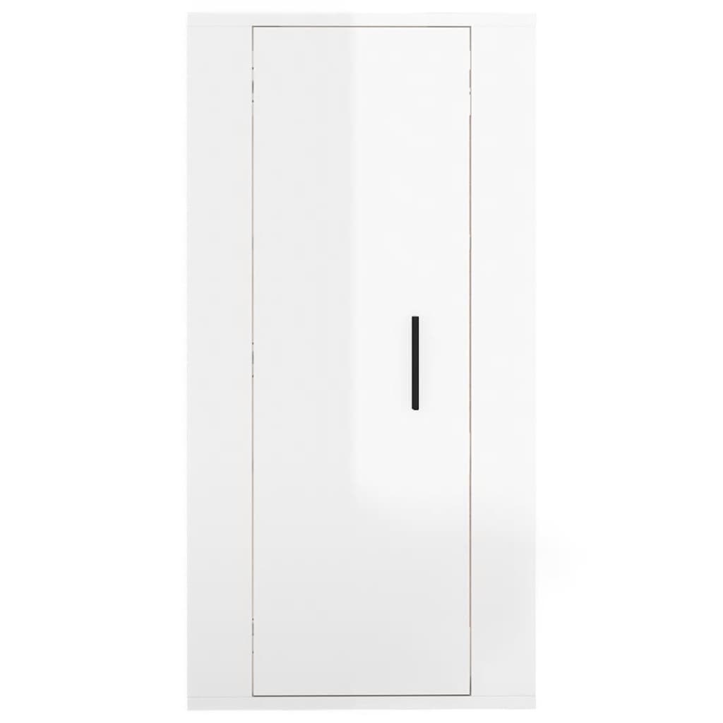 VidaXL Tv-wandmeubel 40x34,5x80 cm hoogglans wit
