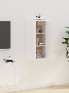 VidaXL Tv-wandmeubel 40x34,5x80 cm wit