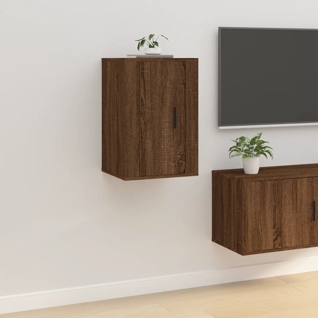 VidaXL Tv-wandmeubel 40x34,5x60 cm bruineikenkleurig