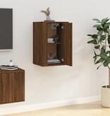 VidaXL Tv-wandmeubel 40x34,5x60 cm bruineikenkleurig