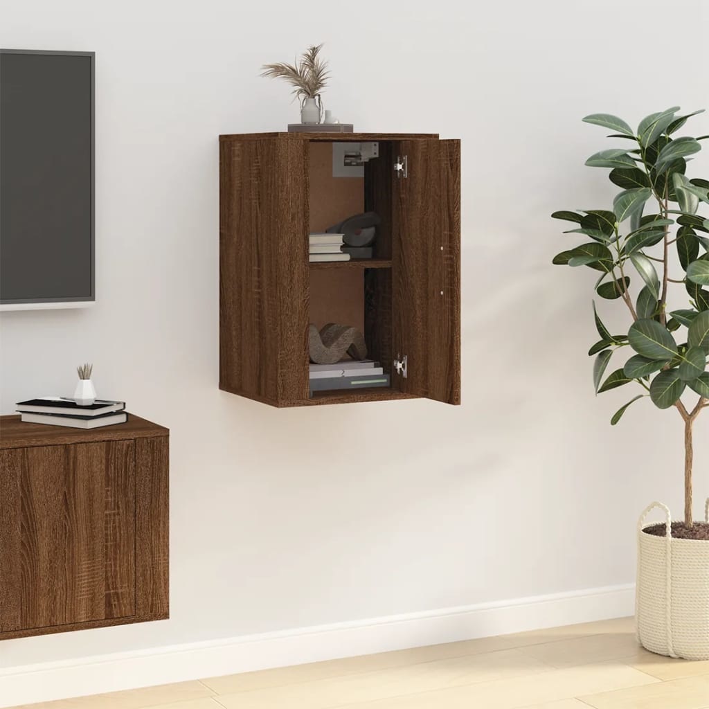 VidaXL Tv-wandmeubel 40x34,5x60 cm bruineikenkleurig