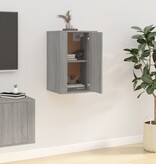 VidaXL Tv-wandmeubel 40x34,5x60 cm grijs sonoma eikenkleurig