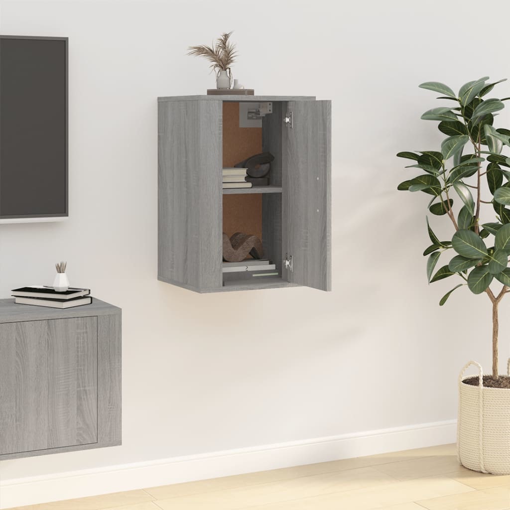 VidaXL Tv-wandmeubel 40x34,5x60 cm grijs sonoma eikenkleurig