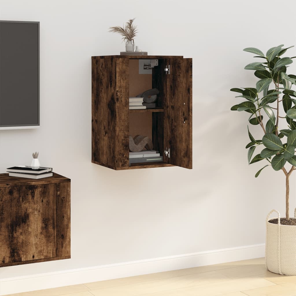 VidaXL Tv-wandmeubel 40x34,5x60 cm gerookt eikenkleurig