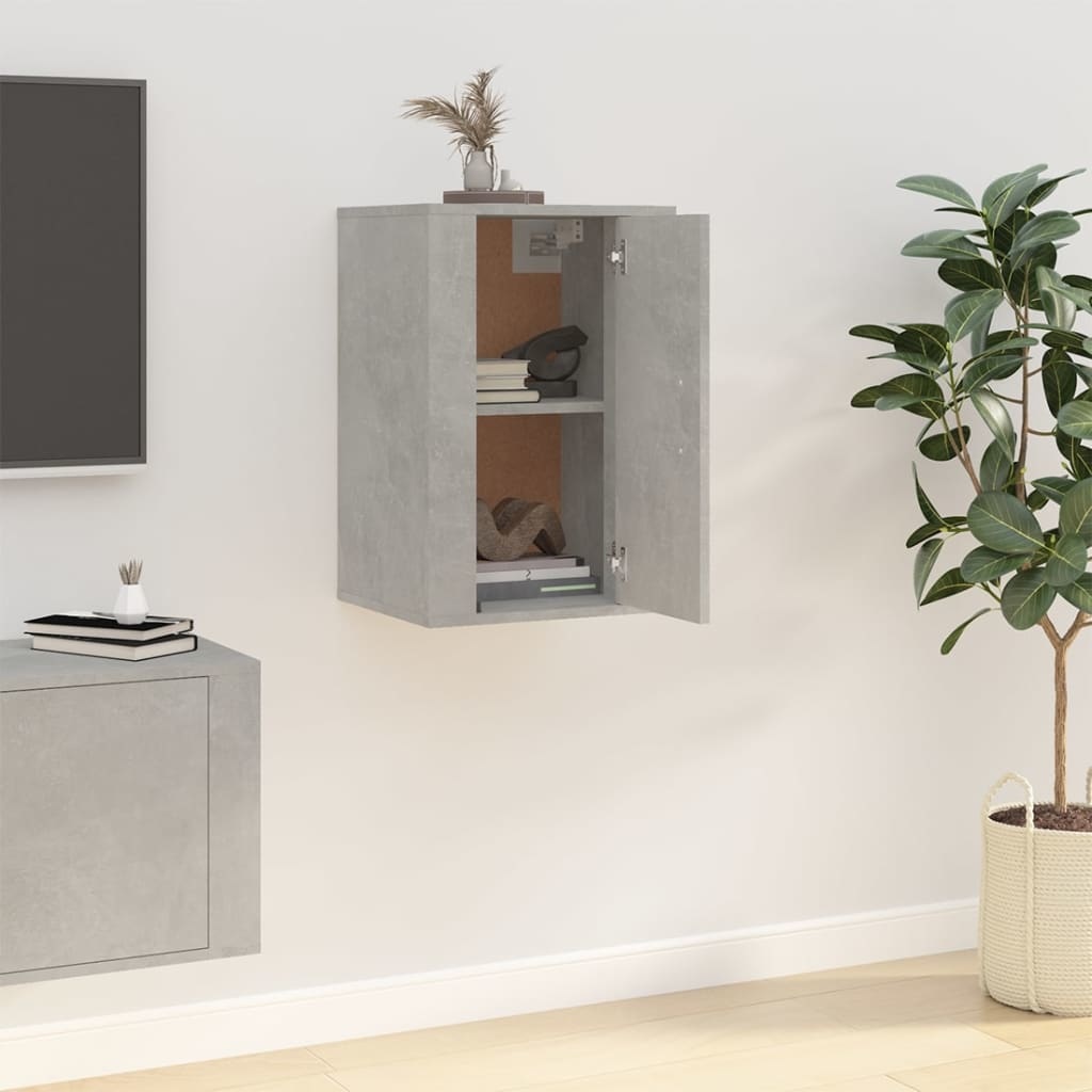VidaXL Tv-wandmeubel 40x34,5x60 cm betongrijs