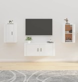 VidaXL Tv-wandmeubels 2 st 40x34,5x60 cm hoogglans wit