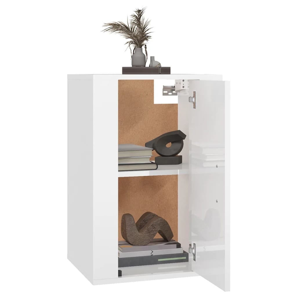 VidaXL Tv-wandmeubels 2 st 40x34,5x60 cm hoogglans wit