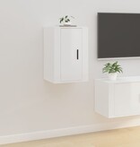 VidaXL Tv-wandmeubel 40x34,5x60 cm hoogglans wit