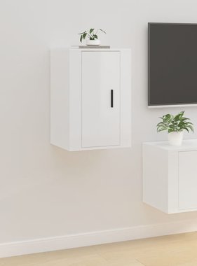VidaXL Tv-wandmeubel 40x34,5x60 cm hoogglans wit