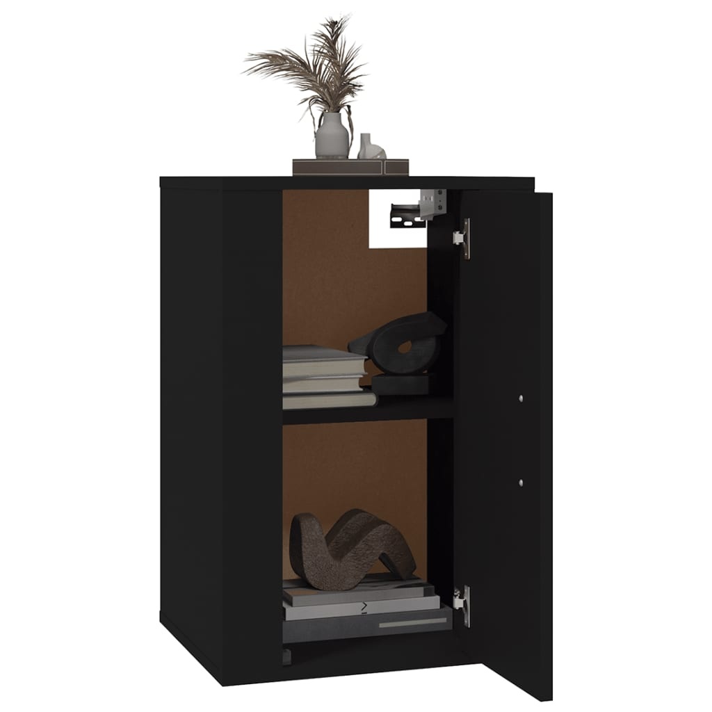VidaXL Tv-wandmeubels 2 st 40x34,5x60 cm zwart