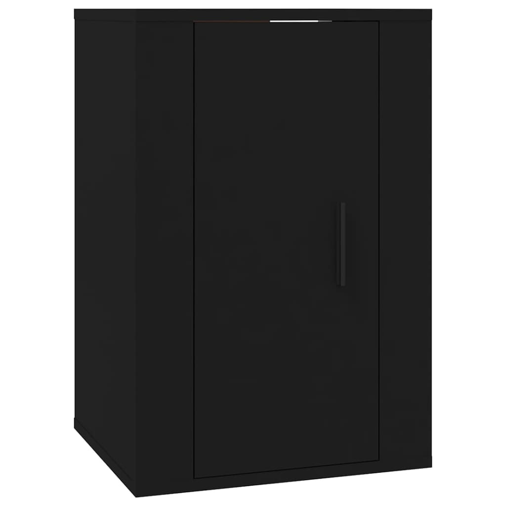 VidaXL Tv-wandmeubels 2 st 40x34,5x60 cm zwart