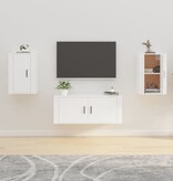 VidaXL Tv-wandmeubels 2 st 40x34,5x60 cm wit
