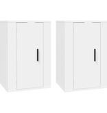 VidaXL Tv-wandmeubels 2 st 40x34,5x60 cm wit