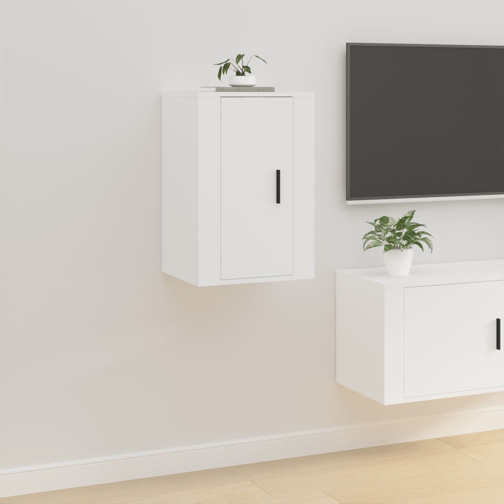 VidaXL Tv-wandmeubels 2 st 40x34,5x60 cm wit